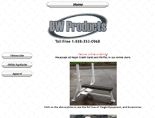 Tablet Screenshot of bwproducts.com